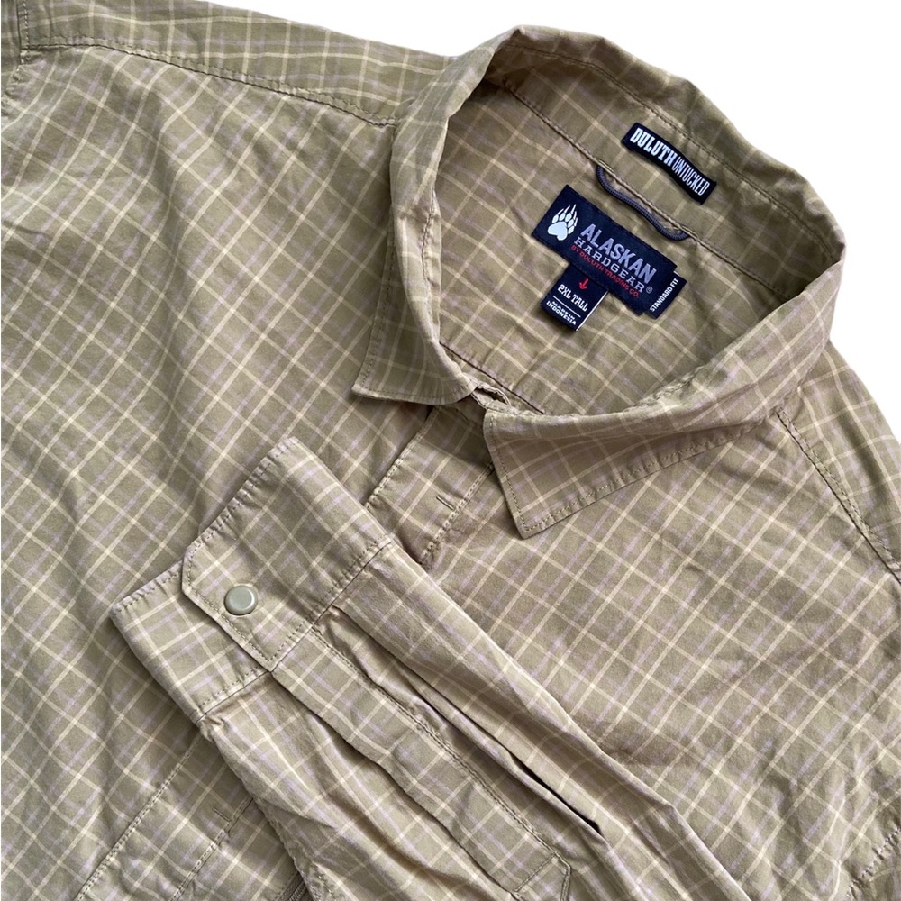Alaskan Hardgear Standard Fit Snap Button Men’s 2XL Tall Long Sleeve Shirt